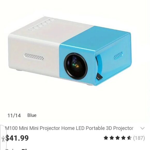 Mini Portable Led Projector - Picture 1 of 3